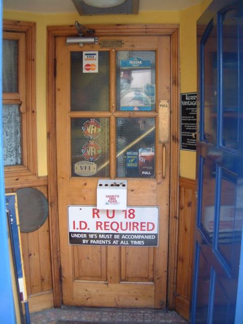 Pub door in Killorglin