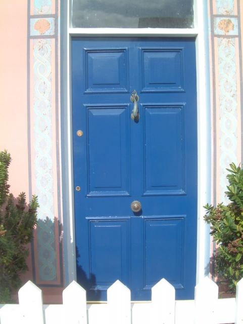 Blue door